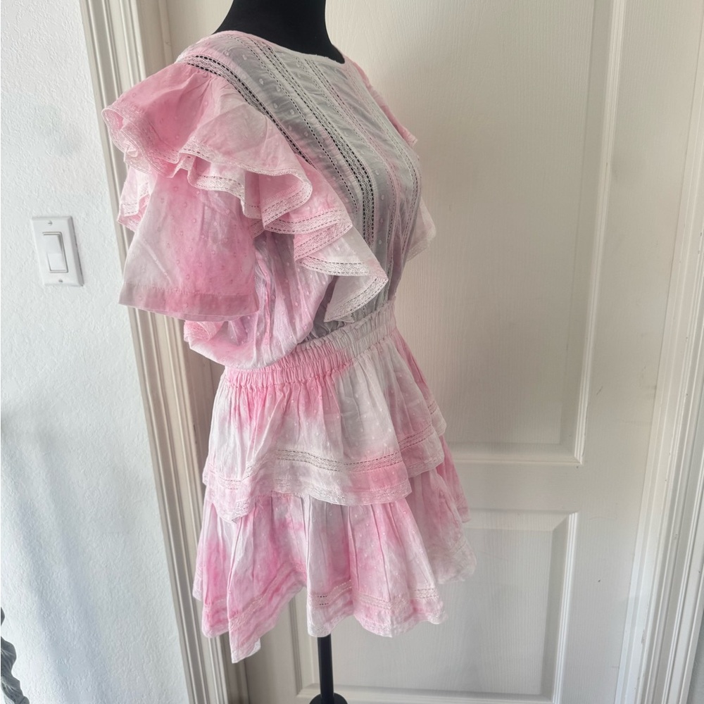 LoveShackFancy Sz Small Pink Natasha Heritage Mini Dress - Picture 8 of 11